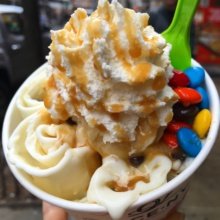 Gluten-free rolled ice cream from I-CE NY